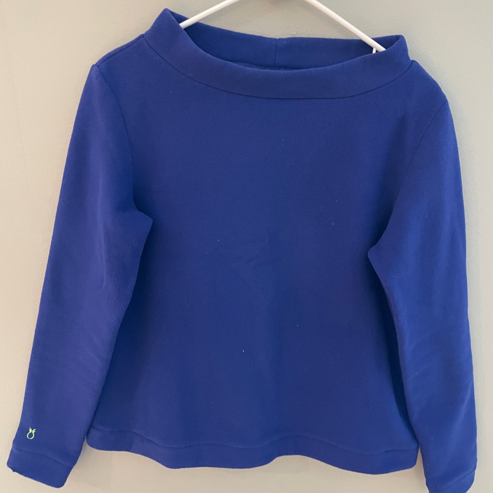 Dudley Steven’s Vello Fleece Sweatshirt 
Med(6-8) cobalt blue